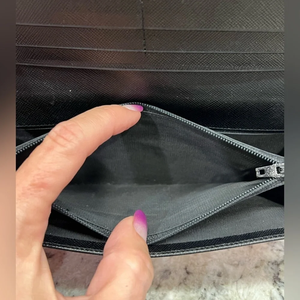 PRADA Pink Nylon Long Wallet, Authentic EUC
